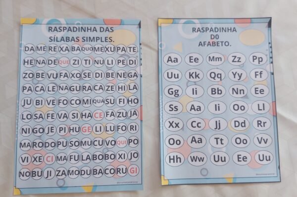 Raspadinha Alfabeto, sílabas simples - Imagem 6