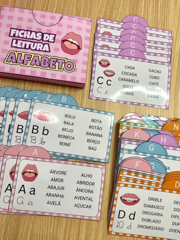 Fichas de leitura Alfabeto - Imagem 2
