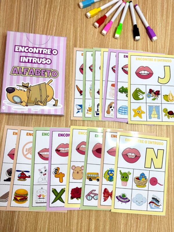 Encontre o intruso Alfabeto - Imagem 4