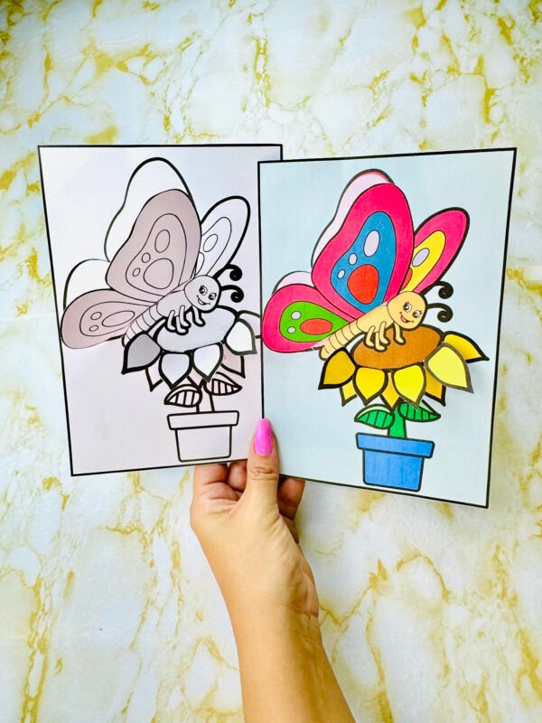 Atividade 3D Flor e borboleta