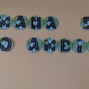Letras decoradas SEMANA DO MEIO AMBIENTE