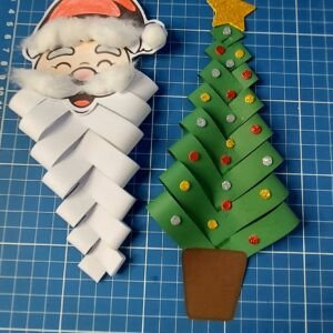 Árvore de natal e papai Noel 3D para decorar