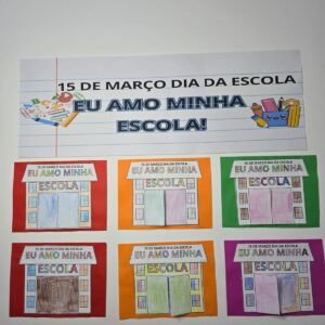Painel interativo dia da escola