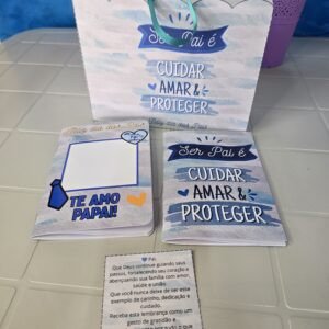 kit caderno de anotações dia dos pais 2026